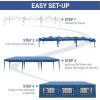 imageOutvita 10x30ft Ez Pop Up Canopy Portable Instant Canopy Tent with 8 SideWalls for Outdoor Events Party Wedding BirthdayGraduationDark Gray 10x30ft10x30blue