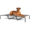 imageOutvita 43 Inch Elevated Dog Bed Outdoor Cooling Raised Pet Cot with Waterproof Textilene Mesh Washable Breathable Alloy Steel Frame Portable Chew Proof Indoor amp Outdoor GrayGray