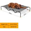 imageOutvita 43 Inch Elevated Dog Bed Outdoor Cooling Raised Pet Cot with Waterproof Textilene Mesh Washable Breathable Alloy Steel Frame Portable Chew Proof Indoor amp Outdoor GrayGray