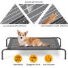 imageOutvita 50 Inch Elevated Dog Bed Outdoor Cooling Raised Pet Cot with Waterproof Textilene Mesh Washable Breathable Alloy Steel Frame Portable Chew Proof Indoor amp Outdoor BlackBlack