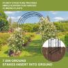 imageOutvita Garden Arch Trellis Metal Garden Arbor Archway for Climbing Plants Outdoor  Durable Iron Garden Arbors with Long Ground Stakes for Garden Wedding Party Decoration3075 Pounds