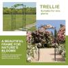 imageOutvita Garden Arch Trellis Metal Garden Arbor Archway for Climbing Plants Outdoor  Durable Iron Garden Arbors with Long Ground Stakes for Garden Wedding Party Decoration151 Pounds