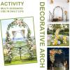 imageOutvita Garden Arch Trellis Metal Garden Arbor Archway for Climbing Plants Outdoor  Durable Iron Garden Arbors with Long Ground Stakes for Garden Wedding Party Decoration3924 Pounds