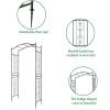 imageOutvita Garden Arch Trellis Metal Garden Arbor Archway for Climbing Plants Outdoor  Durable Iron Garden Arbors with Long Ground Stakes for Garden Wedding Party Decoration151 Pounds