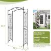 imageOutvita Garden Arch Trellis Metal Garden Arbor Archway for Climbing Plants Outdoor  Durable Iron Garden Arbors with Long Ground Stakes for Garden Wedding Party Decoration151 Pounds