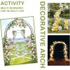 imageOutvita Garden Arch Trellis Metal Garden Arbor Archway for Climbing Plants Outdoor  Durable Iron Garden Arbors with Long Ground Stakes for Garden Wedding Party Decoration300 Pounds