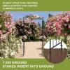 imageOutvita Garden Arch Trellis Metal Garden Arbor Archway for Climbing Plants Outdoor  Durable Iron Garden Arbors with Long Ground Stakes for Garden Wedding Party Decoration151 Pounds