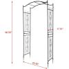 imageOutvita Garden Arch Trellis Metal Garden Arbor Archway for Climbing Plants Outdoor  Durable Iron Garden Arbors with Long Ground Stakes for Garden Wedding Party Decoration151 Pounds