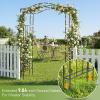 imageOutvita Garden Arch Trellis Metal Garden Arbor Archway for Climbing Plants Outdoor  Durable Iron Garden Arbors with Long Ground Stakes for Garden Wedding Party Decoration293 Pounds