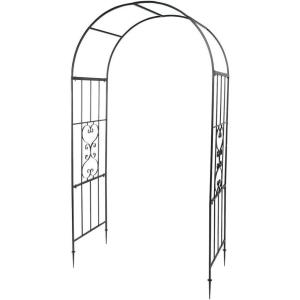 imageOutvita Garden Arch Trellis Metal Garden Arbor Archway for Climbing Plants Outdoor  Durable Iron Garden Arbors with Long Ground Stakes for Garden Wedding Party Decoration1543 Pounds