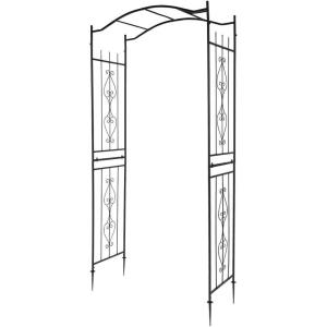 imageOutvita Garden Arch Trellis Metal Garden Arbor Archway for Climbing Plants Outdoor  Durable Iron Garden Arbors with Long Ground Stakes for Garden Wedding Party Decoration151 Pounds