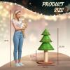 imageOutvita 315in Christmas Tree Cat Scratcher Cat Scratching Post for Indoor Cats Large Sisal Cat Scratching Tree Cat Scratch Tower Grass Green315 Grass Green