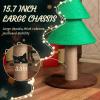 imageOutvita 315in Christmas Tree Cat Scratcher Cat Scratching Post for Indoor Cats Large Sisal Cat Scratching Tree Cat Scratch Tower Grass Green315 Green