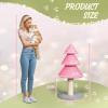 imageOutvita 315in Christmas Tree Cat Scratcher Cat Scratching Post for Indoor Cats Large Sisal Cat Scratching Tree Cat Scratch Tower Grass Green315 Pink