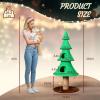 imageOutvita 315in Christmas Tree Cat Scratcher Cat Scratching Post for Indoor Cats Large Sisal Cat Scratching Tree Cat Scratch Tower Grass Green59 Green