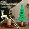 imageOutvita 315in Christmas Tree Cat Scratcher Cat Scratching Post for Indoor Cats Large Sisal Cat Scratching Tree Cat Scratch Tower Grass Green59 Green