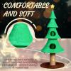 imageOutvita 315in Christmas Tree Cat Scratcher Cat Scratching Post for Indoor Cats Large Sisal Cat Scratching Tree Cat Scratch Tower Grass Green59 Green