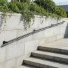 imageOutvita 4FT Metal Industrial Stairs Black Grab Wall Handrail Staircase Steps Hand Rail Safety Bar Handle for Indoor Exterior Outdoor Deck Heavy Duty Support Stairs Bars Wall Elderly Frame Pipe12 Feet