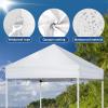 imageOutvita 5x5ft Pop Up Canopy Tent Outdoor Instant Shelter Folding Canopy with Carry Bag and 2pcs Sidewalls for Commercial Events Party Backyard BBQ Camping White55 White2 side walls