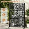 imageOutvita 72 H x 47 W Metal Privacy Screen Indoor Outdoor Privacy Fence Panels Balcony Patio Screen Freestanding Panels for Patio GardenLeaf