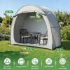 imageOutvita Bike Tent Outdoor Portable Bicycle Storage Sheds with 210D Oxford Fabric PU4000 Waterproof Cover for 23 Bikes Storage Cover Shelter for MotorcycleGarden ToolsToysLawn MowerGray