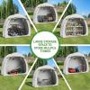imageOutvita Bike Tent Outdoor Portable Bicycle Storage Sheds with 210D Oxford Fabric PU4000 Waterproof Cover for 23 Bikes Storage Cover Shelter for MotorcycleGarden ToolsToysLawn MowerGray