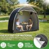 imageOutvita Bike Tent Outdoor Portable Bicycle Storage Sheds with 210D Oxford Fabric PU4000 Waterproof Cover for 23 Bikes Storage Cover Shelter for MotorcycleGarden ToolsToysLawn MowerBlack