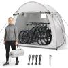 imageOutvita Bike Tent Outdoor Portable Bicycle Storage Sheds with 210D Oxford Fabric PU4000 Waterproof Cover for 23 Bikes Storage Cover Shelter for MotorcycleGarden ToolsToysLawn MowerGray