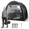 imageOutvita Bike Tent Outdoor Portable Bicycle Storage Sheds with 210D Oxford Fabric PU4000 Waterproof Cover for 23 Bikes Storage Cover Shelter for MotorcycleGarden ToolsToysLawn MowerBlack