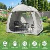 imageOutvita Bike Tent Outdoor Portable Bicycle Storage Sheds with 210D Oxford Fabric PU4000 Waterproof Cover for 23 Bikes Storage Cover Shelter for MotorcycleGarden ToolsToysLawn MowerGray