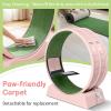 imageOutvita Cat Exercise Wheel for Indoor Cats 315 Cat Treadmill with Detachable Carpet  Locking Mechanism Cats Running Wheel Helps Cats to Lose Weight and Keep Health Easy Assembled GrayPink