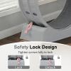imageOutvita Cat Exercise Wheel for Indoor Cats 315 Cat Treadmill with Detachable Carpet  Locking Mechanism Cats Running Wheel Helps Cats to Lose Weight and Keep Health Easy Assembled GrayGray
