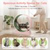 imageOutvita Cat Exercise Wheel for Indoor Cats 315 Cat Treadmill with Detachable Carpet  Locking Mechanism Cats Running Wheel Helps Cats to Lose Weight and Keep Health Easy Assembled GrayPink