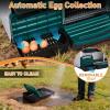 imageOutvita Chicken Nesting Boxes 8 Compartments Metal Nesting Boxes for Chickens with Metal Legs Wall Mount for Laying Eggs with Swing Perch and Roll Away Egg Collection for Chicken Coop RedGreen