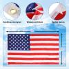imageOutvita Flag Pole for Outside Aluminum Alloy 25FT Sectional Flagpole with 3x5 USA Flag Gold Ball Top Halyard Rope PVC Sleeve for Commercial Residential Yard Garden Silver PoleRetractable polesSilver20ft