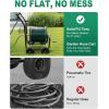 imageOutvita Garden Hose Reel Cart Lawn Water Planting Cart with PU Wheels Heavy Duty Outdoor Yard Water Planting Truck Holds 300Feet of 58Inch Hose with Storage Basket for Patio FarmGreenBlack