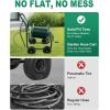 imageOutvita Garden Hose Reel Cart Lawn Water Planting Cart with PU Wheels Heavy Duty Outdoor Yard Water Planting Truck Holds 300Feet of 58Inch Hose with Storage Basket for Patio FarmGreenGreen