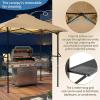 imageOutvita Grill Canopy for Outdoor BBQ 80  40in Portable Canopy Tent with BBQ Shelf Carry Bag and Ventilation Opening for Patio Garden Events Picnic GrillingKhaki