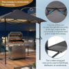 imageOutvita Grill Canopy for Outdoor BBQ 80  40in Portable Canopy Tent with BBQ Shelf Carry Bag and Ventilation Opening for Patio Garden Events Picnic GrillingGray