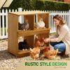 imageOutvita Nesting Boxes for Chickens 4 Compartments Wood Chicken Nesting Box Wall Mount Versatile Use Nest Box for Chicken Coop Easy to Assemble for Chicken Hens Ducks4 Compartments