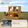 imageOutvita Nesting Boxes for Chickens 4 Compartments Wood Chicken Nesting Box Wall Mount Versatile Use Nest Box for Chicken Coop Easy to Assemble for Chicken Hens Ducks4 Compartments