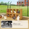 imageOutvita Nesting Boxes for Chickens 4 Compartments Wood Chicken Nesting Box Wall Mount Versatile Use Nest Box for Chicken Coop Easy to Assemble for Chicken Hens Ducks8 Compartments