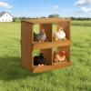 imageOutvita Nesting Boxes for Chickens 4 Compartments Wood Chicken Nesting Box Wall Mount Versatile Use Nest Box for Chicken Coop Easy to Assemble for Chicken Hens Ducks4 Compartments