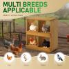 imageOutvita Nesting Boxes for Chickens 4 Compartments Wood Chicken Nesting Box Wall Mount Versatile Use Nest Box for Chicken Coop Easy to Assemble for Chicken Hens Ducks4 Compartments