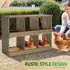 imageOutvita Nesting Boxes for Chickens 4 Compartments Wood Chicken Nesting Box Wall Mount Versatile Use Nest Box for Chicken Coop Easy to Assemble for Chicken Hens Ducks6 Compartments