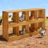 imageOutvita Nesting Boxes for Chickens 4 Compartments Wood Chicken Nesting Box Wall Mount Versatile Use Nest Box for Chicken Coop Easy to Assemble for Chicken Hens Ducks8 Compartments