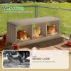 imageOutvita Nesting Boxes for Chickens 4 Compartments Wood Chicken Nesting Box Wall Mount Versatile Use Nest Box for Chicken Coop Easy to Assemble for Chicken Hens Ducks3 Compartments