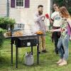 imageOutvita Outdoor Propane Deep Fryer Double Burners Commercial Fryer 16 Qt Cooker with Removable Baskets amp Lids amp Tanks Oil Fryer Cart with Thermometer amp Foldable Side Tables for Outdoor Cooking16QT8QTX2 fryer