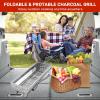 imageOutvita Portable Charcoal Grill 39 x 12x 28 Foldable Barbecue Grill Stainless Steel BBQ Grill for Outdoor Cooking Camping Hiking Picnic Garden Beach PartyLarge2795 x 1299 x 2756
