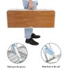 imageOutvita Portable Picnic Table with Seats Folding OnePiece Dining Table Set with Suitcase Umbrella Hole for BBQ Gathering Travel Party Beach PatioWood